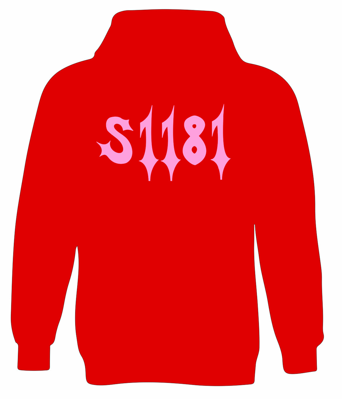 Pink/Red S1181 Hoodie
