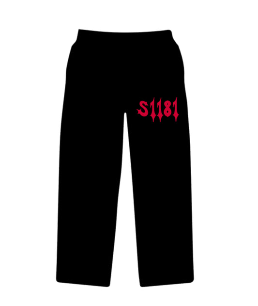 Red/Black S1181 Sweatpants