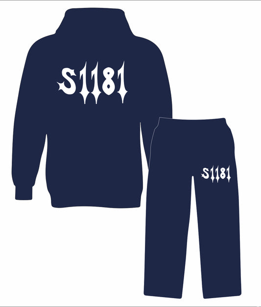 White/Navy S1181 Tracksuit