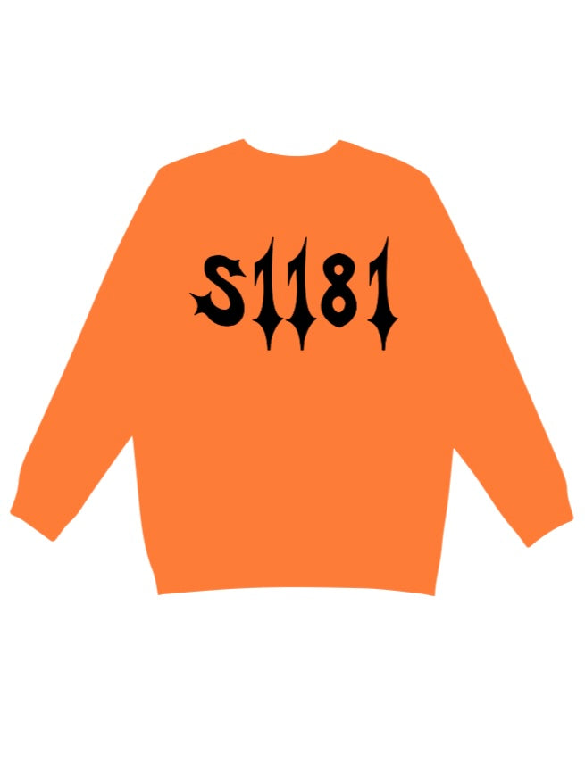 Black/Orange S1181 Reflective Crew