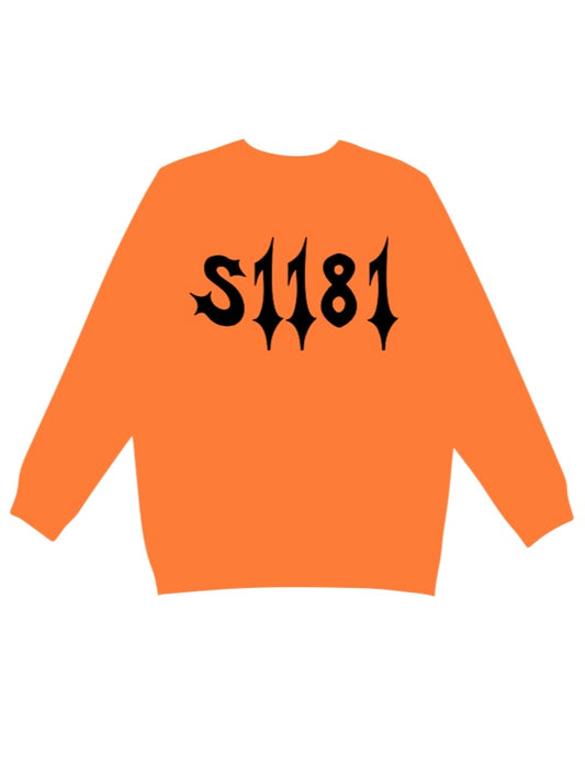 Black/Orange S1181 Reflective Crew